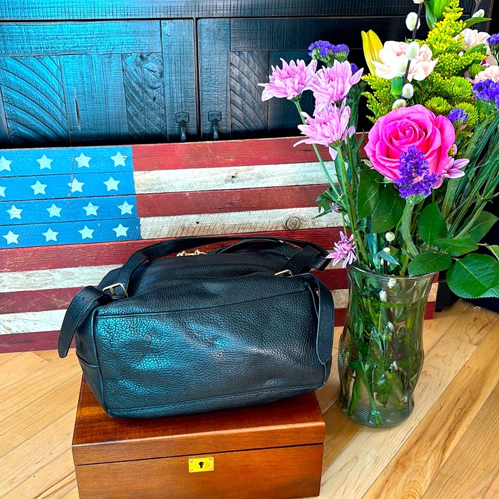 Coach Black Leather Backpack - Picture 4 of 8